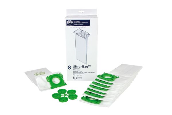 5093ER Filterbox X mit 8 Ultra-Bag Filtertüten 3-lagig mit 5,3 Liter und Hygienedeckel