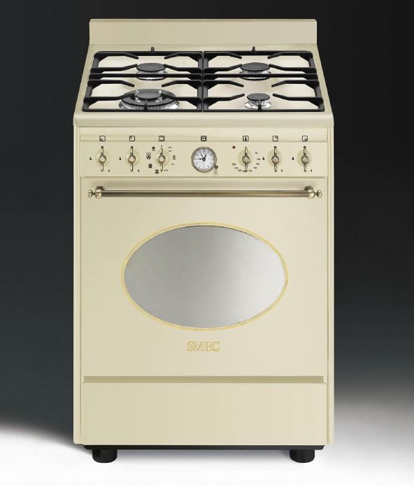 Smeg CO68GM Gas Standherd 60 cm Nostalgie Design