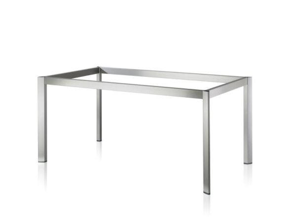 Tischgestell TG50, Tischgestell, edelstahlfarbig gebürstet, B 900 mm, T 900 mm 3032259
