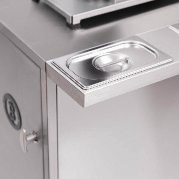 Edelstahl-Deckel 10101440 für GN Gastroschale 1/4