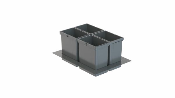 Pullboy Versa 265 S/500-4, Abfallsammelsystem, oriongrau, H 265 mm 8011712