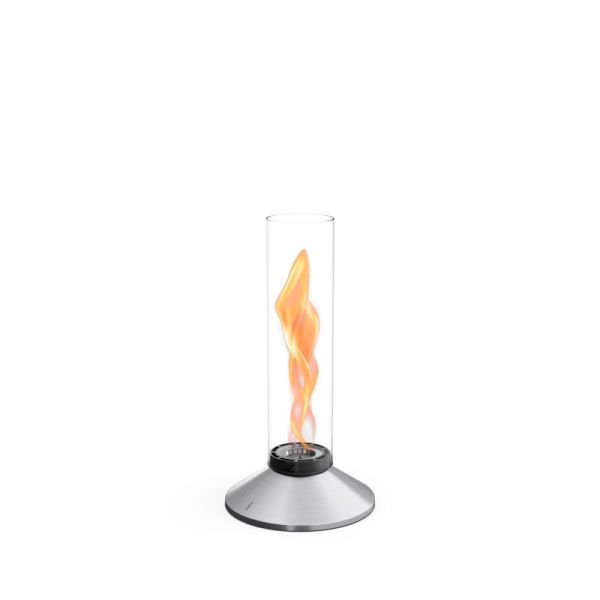SPIN X 900 Tischfeuer silber inkl. Bio-Burner 750 ml Fassung - bis 7 Stunden Brenndauer 00951