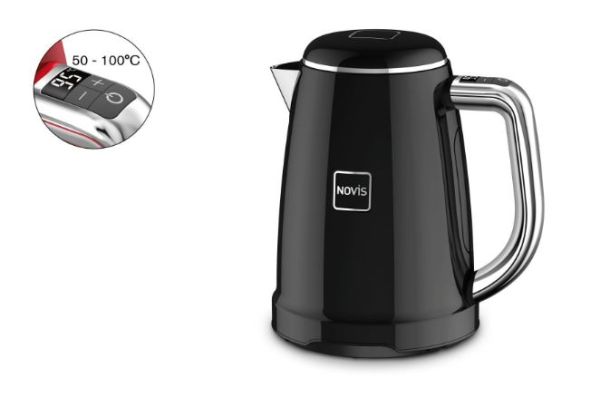 Wasserkocher KTC1 Retro Design 61140320 mit Temperatureinstellung - Farbe Schwarz