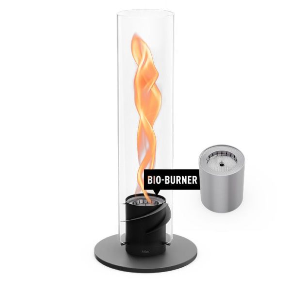 SPIN 1500 Tischfeuer schwarz inkl. Bio-Burner - bis zu 3800 W Leistung 00628