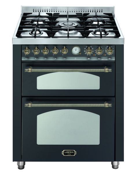 RNMUD 76 MFTE / CI DOLCEVITA 70 cm Gas Standherd - BLACK MATT / BRONZE