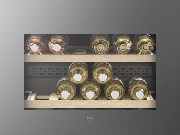 Winecooler V4000 45 Einbau Weinkühlschrank Spiegelglas Platinum Rechtsanschlag - 10 Jahre Garantie
