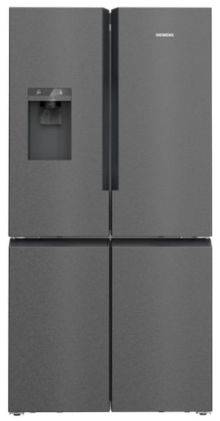 KF96DAXEA Kühl-Gefrier-Kombination 183 x 90.5 cm Gebürsteter schwarzer Stahl inkl. 4 Mann Handling