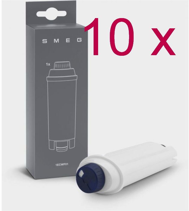 ECWF01 Wasserfilter 10 Stück für Espresso und Kaffeevollautomaten von Smeg