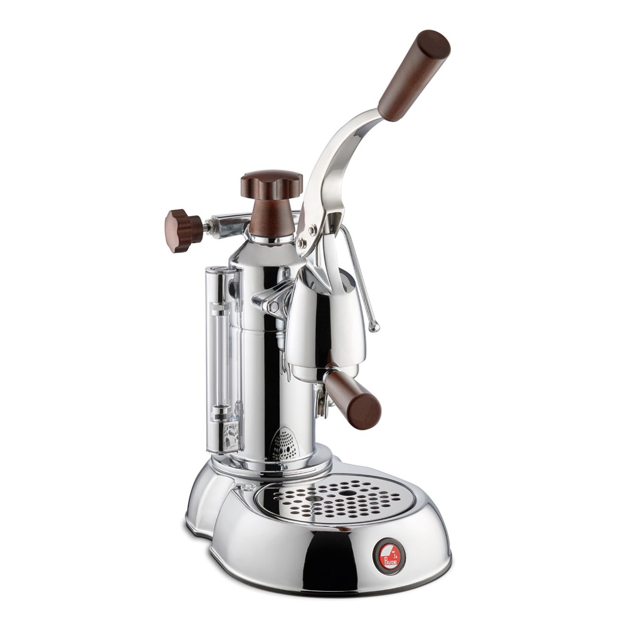 La Pavoni LPLSTH01EU Handhebelmaschine Siebträger Stradivari Europiccola Lusso Chrom Echtholzgriffe