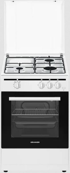 STG598 Gas Standherd 50 cm Breit mit Gasbackofen und 3 Gas Kochzonen