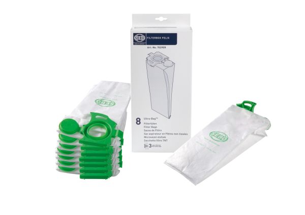 7029ER Filterbox für Felix Staubsauger - 8 Ultra Bag Filtertüten mit je 3,5 Liter
