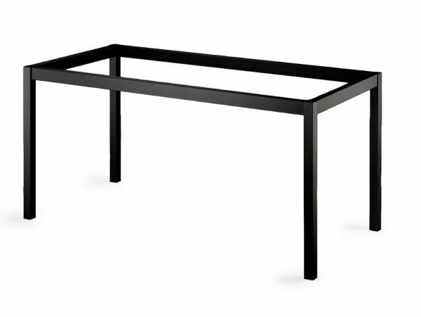 Tischgestell TG40, Tischgestell, schwarz matt, B 1460 mm, T 710 mm 3032254