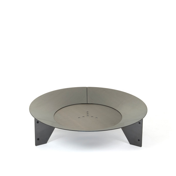 aura Feuerstelle aus 3 mm wetterfestem Stahl - Design Feuerschale mit Ausstrahlung