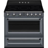 Smeg CPF9GPAND Portofino Design Gas Pyrolyse Standherd 90 mit cm