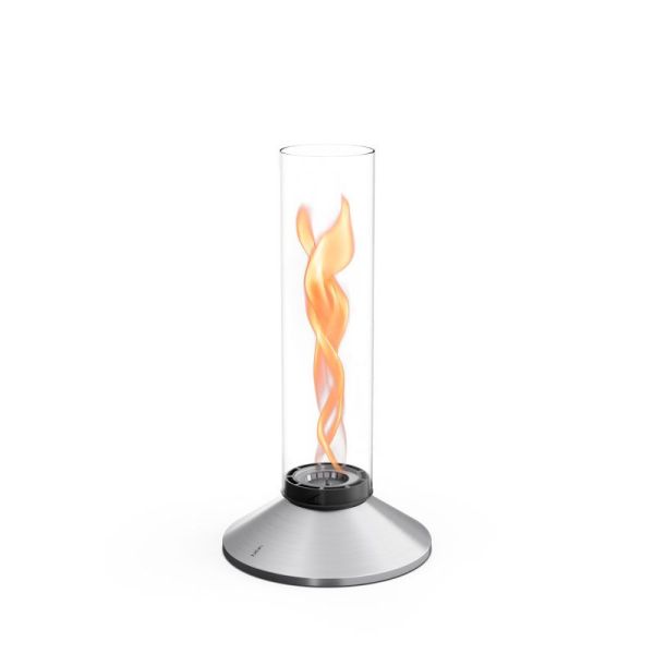 SPIN X 1200 Tischfeuer silber inkl. Bio-Burner 1500 ml Fassung - bis 7 Stunden Brenndauer 00955