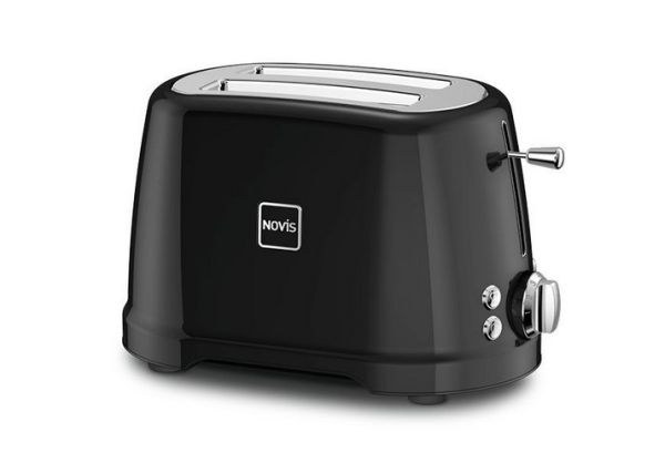 Toaster T2 Retro Design Toaster 61150320 für 2 Toastschreiben mit 4 Funktionen - Farbe Schwarz