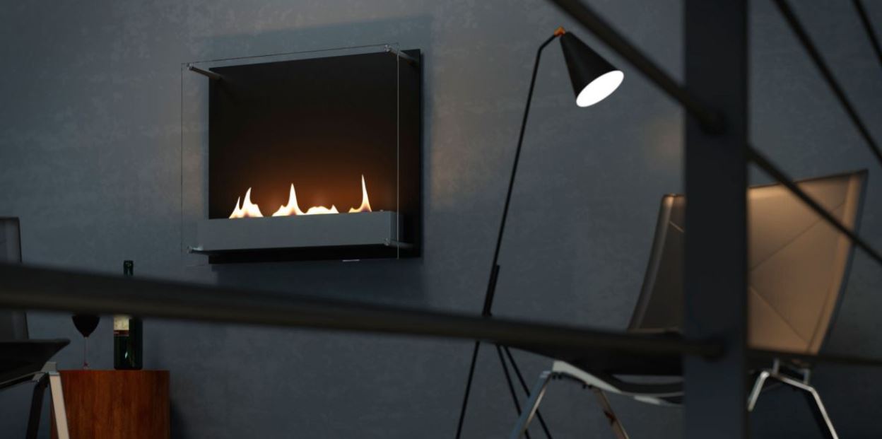 Ebios Fire Cambridge 600 Bio Ethanolkamin Zur Wandmontage 70 Cm Lax Online De