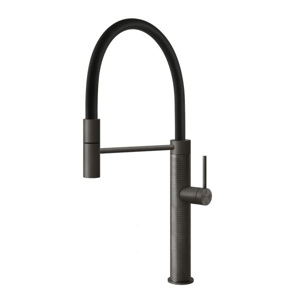 Gessi316 Cesello 60014 Semi-Pro Einhebelmischer mit Schwenkarm und Auszugsbrause