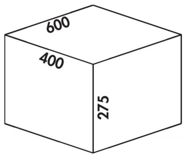 Cox® Box 275 S/600-3 Bio, Abfallsammler für vorhandene Auszüge, hellgrau