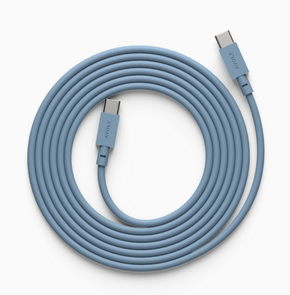 Cable 1 Shark Blue USB-C zu USB-C Ladekabel 2 Meter