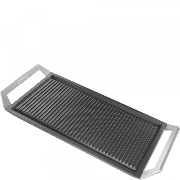 GRIDDLE Universal Barbecue Grillplatte aus Gusseisen für alle Gas, Glaskeramik und Induktionskochfel