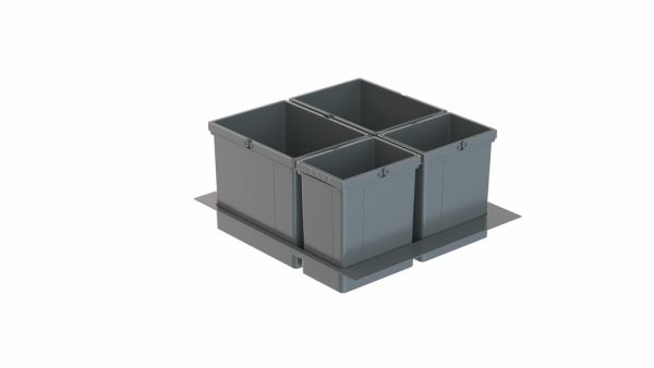 Pullboy Versa 265 S/600-4, Abfallsammelsystem, oriongrau, H 265 mm 8011717