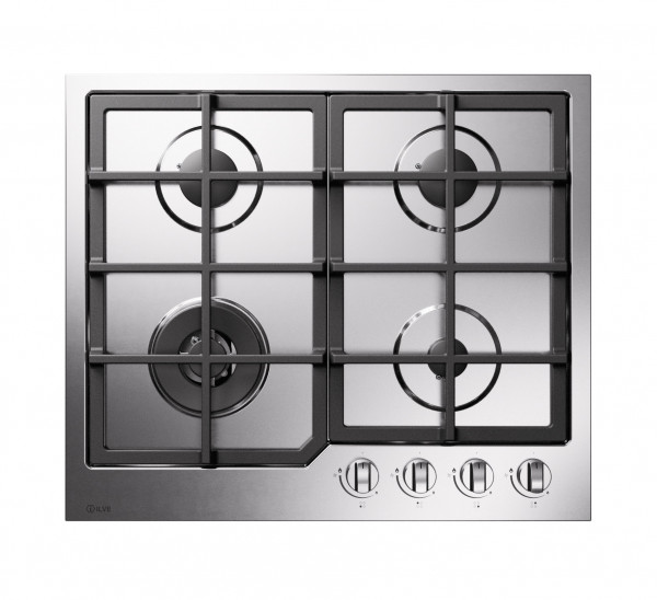 HCL60CK Gaskochfeld 60 cm Edelstahl mit 4 Flammen