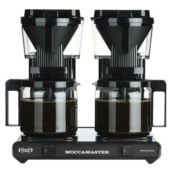 Moccamaster KBG744 Professional Kaffeemaschine mit zwei Glaskannen - Farbe Black