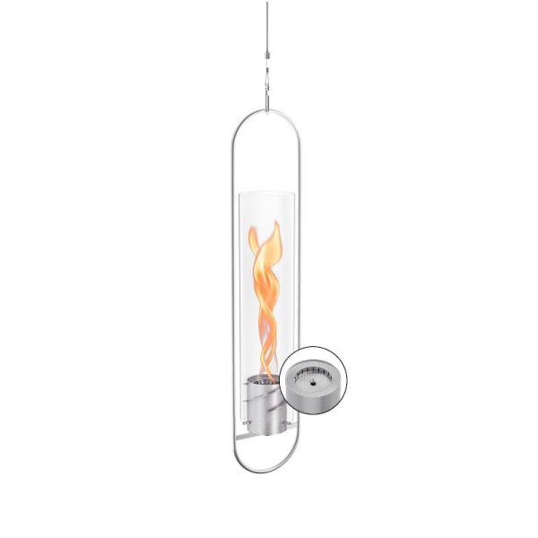 SPIN classic 1200 Hängefeuer silber - bis zu 2000 W Leistung 00834