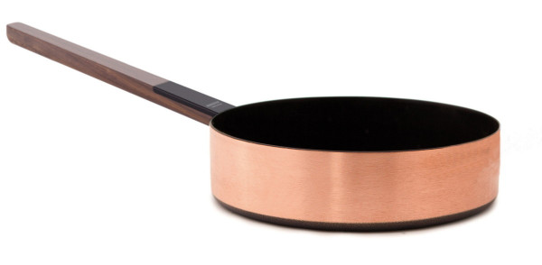 4503-24 Sautoir mit Stiel Ø= 24 cm Höhe= 7 cm Vol.= 3,2 Liter Serie Chrom-Noir