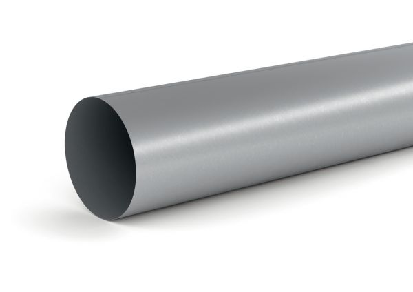 STEEL flow SR-R 150 Rundrohr, Lüftungsrohr, verzinkter Stahl, L 1000 mm 4061010