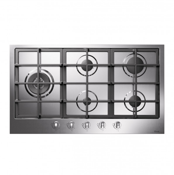 HCL90SCK/MG Gaskochfeld 90 cm mit 5 Flammen - Farbe Graphitgrau matt