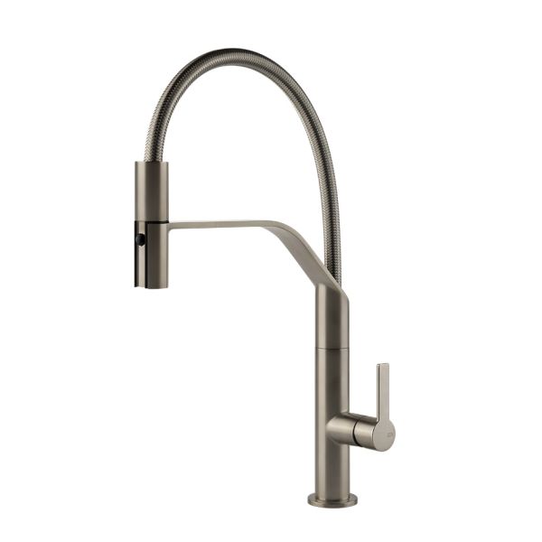 Mesh 60005 Semi-Pro Einhebelmischer mit Schwenkarm und Auszugsbrause mit 2 Strahlfunktionen