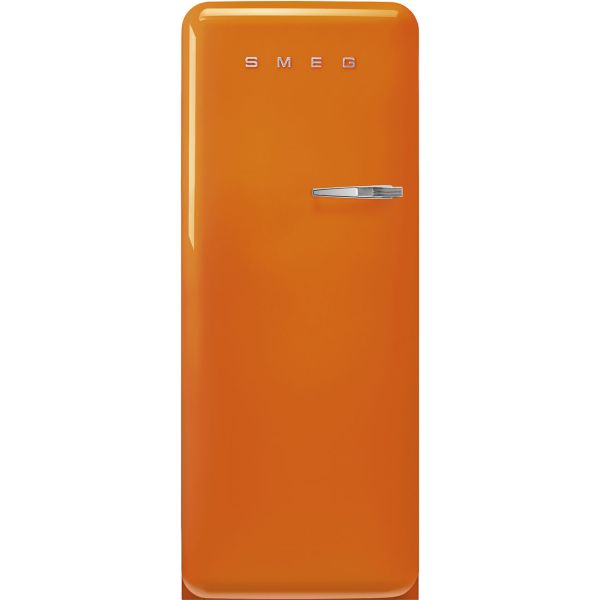 FAB28LOR6 Retro Kühlschrank mit 0° Fach im Stil der 50er Jahre - Farbe Orange - Linksanschlag