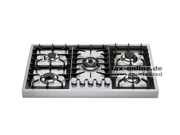 HAP95C Professional Gaskochfeld 90 x 52 cm 13,1 kW im Edelstahl-Gehäuse