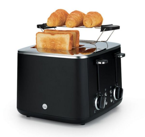 Toaster FAMILY T04B-1600 für 4 Scheiben - schwarz