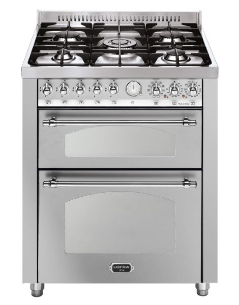 RSUD 76 MFTE / CI DOLCEVITA 70 cm Gas Standherd - EDELSTAHL / CHROM