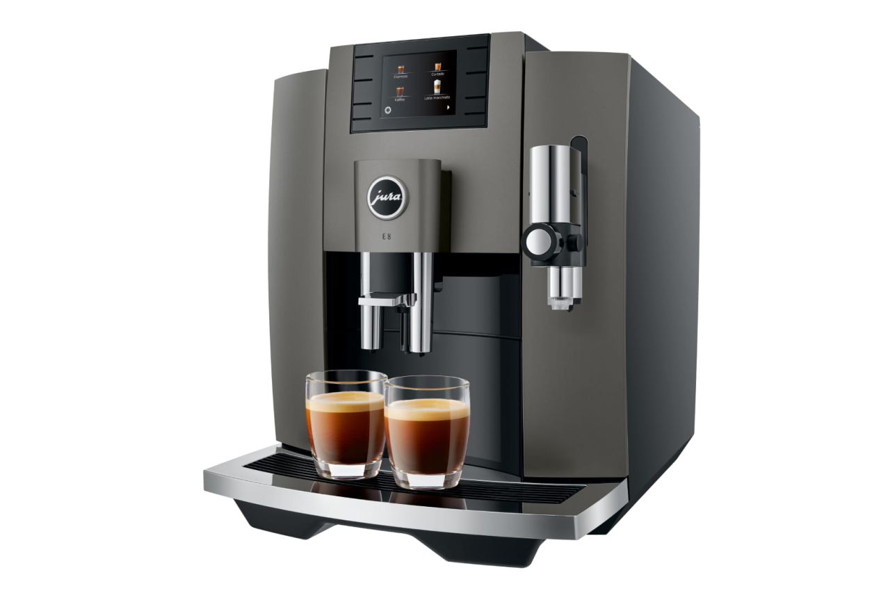 Jura E8 Kaffeevollautomat Dark Inox (EB) 2,8″ Farbdisplay 15364