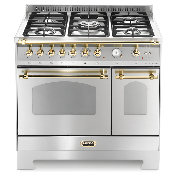 RSD 96 MFTE / CI DOLCEVITA 90 cm Standherd mit Doppelbackofen - EDELSTAHL