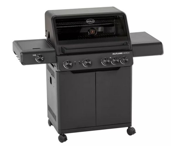 Gasgrill 251053 Allflame Hero 4 BBQ Station schwarz 50 mbar