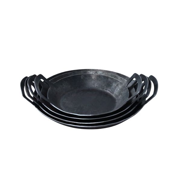 Handgeschmiedete Bratpfanne 24-32 cm Ø mit Griffen