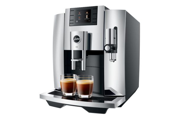 E8 Premium Kaffeevollautomat Chrom (EB) 2,8" Farbdisplay 15363