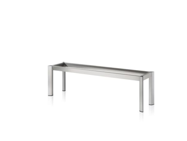 Bankgestell BG50, Bankgestell, edelstahlfarbig gebürstet, B 1500 mm, T 400 mm 3032262