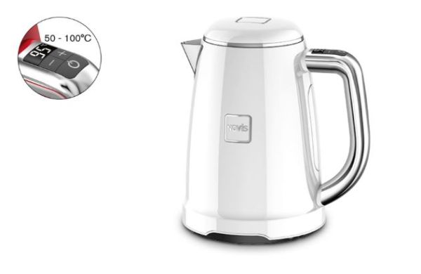 Wasserkocher KTC1 Retro Design 61140120 mit Temperatureinstellung - Farbe Weiß