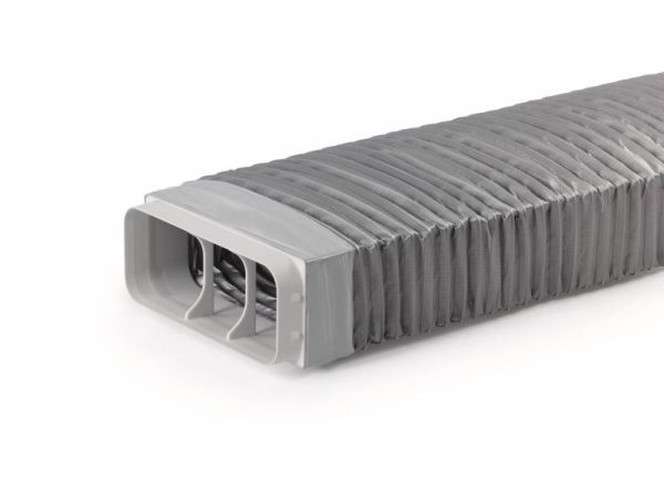 PRIME flow P-RBFLEX System 150 Rohrbogen mit Flexkanal, Verbindungselement, hellgrau 4051009