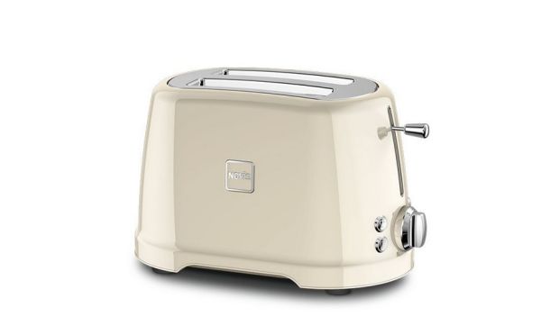 Toaster T2 Retro Design Toaster 61150920 für 2 Toastschreiben mit 4 Funktionen - Farbe Creme