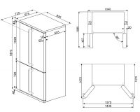 Vorschau: FQ960P6 French-Door-Kühlschrank im Victoria Design 92cm Breite - Farbe creme Vorschau: FQ960P6 French-Door-Kühlschrank im Victoria Design 92cm Breite - Farbe creme