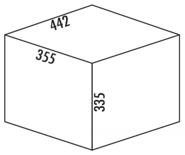 Traditionline Double-Shorty 345 K/500-2 mit Mitnehmer, Abfallsammelsystem, anthrazit 8011208