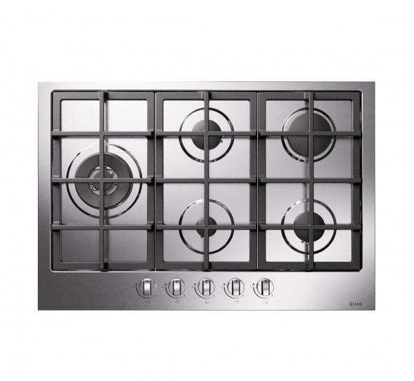 HCL75SCK/MG Gaskochfeld 75 cm mit 5 Flammen - Farbe Graphitgrau matt