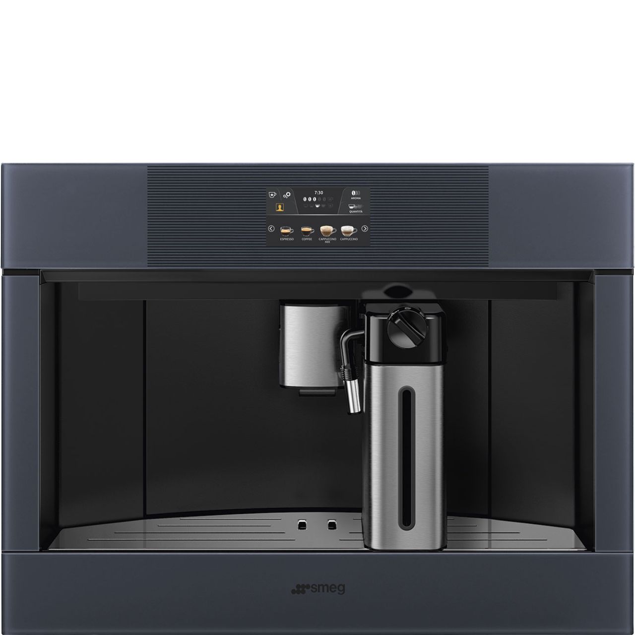 Smeg CMS4104G Einbau Kaffeevollautomat 45 cm Nische Neptun Grey